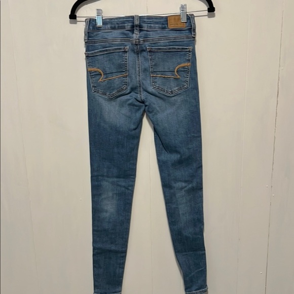 American Eagle Outfitters Blue Jegging Jeans with Stretch - Picture 3 of 5
